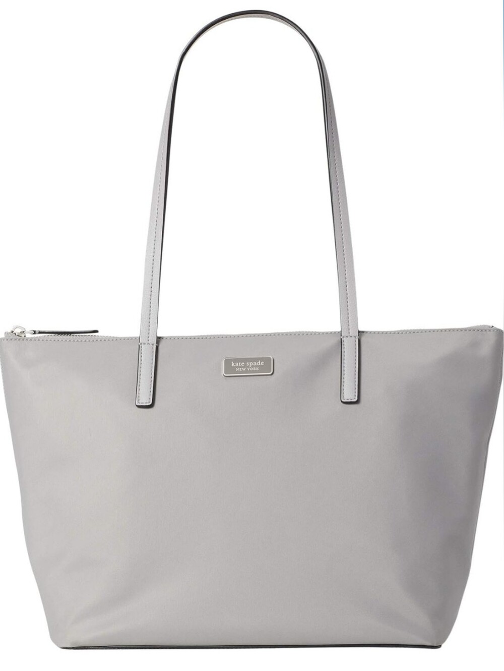 Kate Spade Hayden Top Zip Tote Nimbus Grey Shoulder Bag